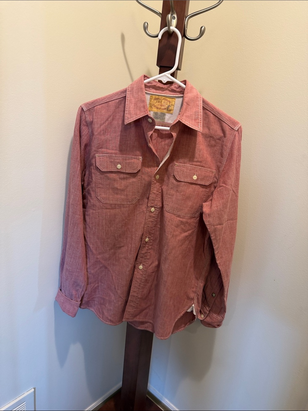 American Standard women’s size small button up shirt